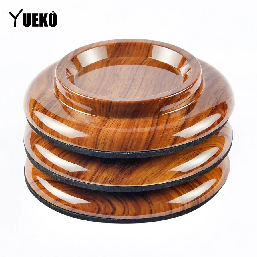 YUEKO High Quality 3pcs/Set Acrylic Caster Cups Grand Piano Sturdy Durable Design Piano Accessories with Anti-slip Mat