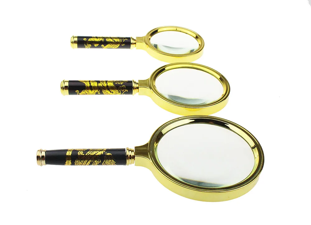 10X 70/80/90mm Diameter Handheld Magnifier Reading Map Newspaper Magnifying Glass Jewelry Loupe