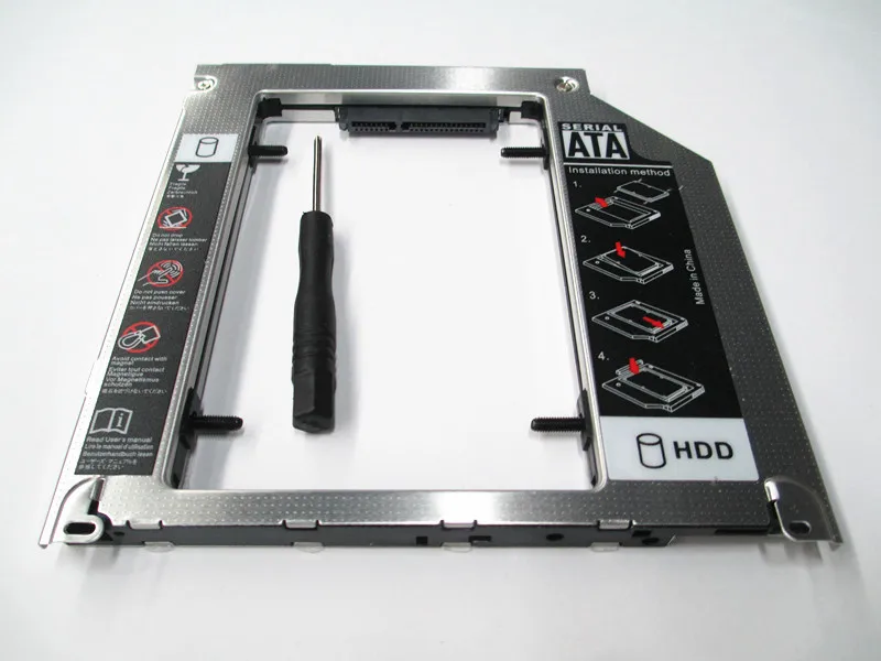 超薄型USB2.0スロットインDVDDRWキット USB DVDケースと15インチ/17インチ HDD/SSD Optibayアダプター 2ndキャディ Apple Macbook Proユニボディ用