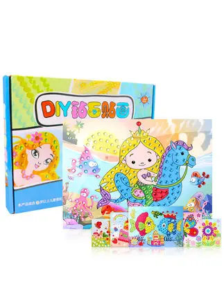 Children Eva Crystal Stickers Hand-Painted Crystal Painting Diamond Diy Production Kindergarten Puzzle Paste Toys