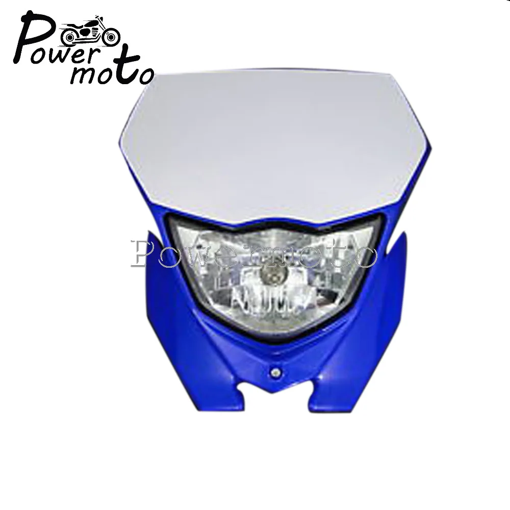 Dirt Pit Bike 12v 35w Headlights Motocross Headlamp Mask for Yamaha TTR WR YZ WRF 85/110/125/125R/250/250X/250R/426/450/450X