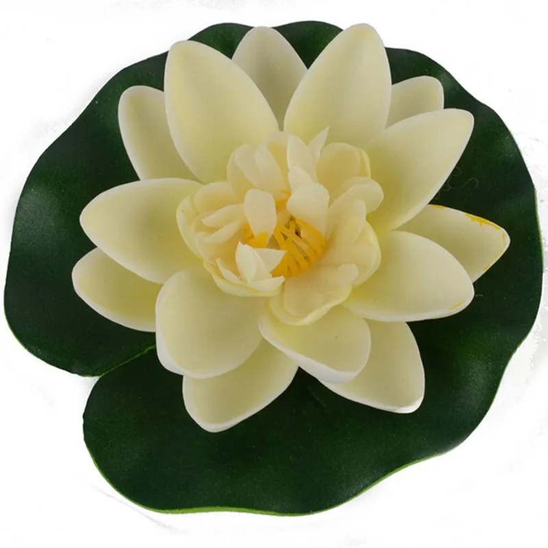 Artificial Flowers for Fish Tank Pond Water lily Lotus Aquarium Home Decoration 1Pc Floating Artificial Lotus Ornament Decor