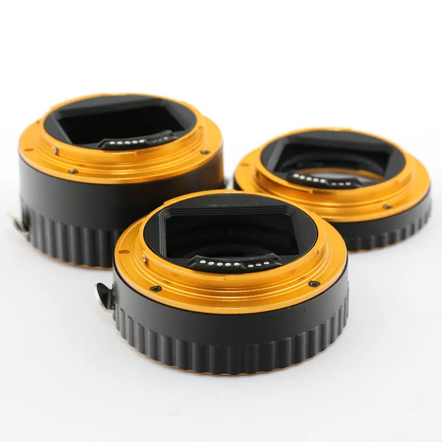 Foleto Auto Focus Macro Extension Ring Kunststoff Legierung Elektronische AF TTL Rohr Closeup set Für Canon 1200d 7d 5dII 60d DSLR Kamera