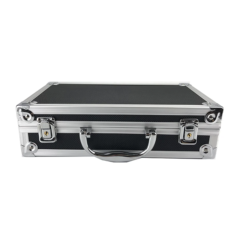 New Toolbox Portable Aluminum Tool Box Instrument Storage Case Handheld Impact Resistant Profile Toolbox With Lining Sponge