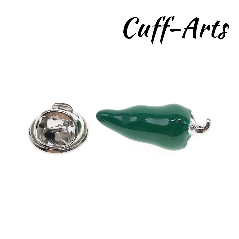 Cuffarts Brooch For Green Chilli Pepper Lapel Pin 2018 Women Accessories Jewelry Brooch Pepper Pin Enamel Broche Men P10068