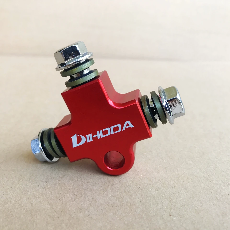 Motorcycle Hydraulic Brake oil Hose CNC Three-way Pipe Connector / Tee Coupling Fitting For modification tubing bracket Adapter