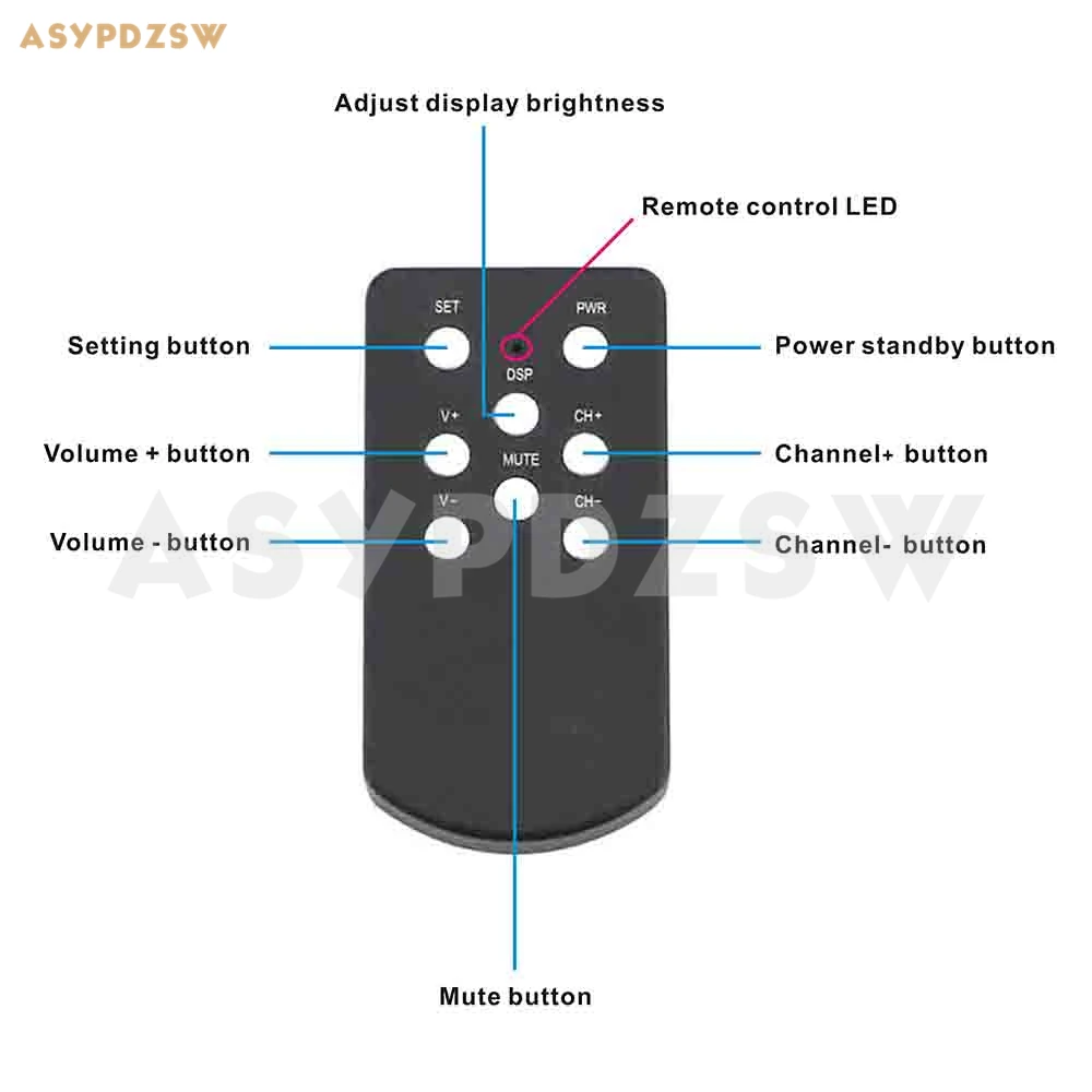 

BZ3875 Aluminum shell amplifier remote controller universal learning remote control