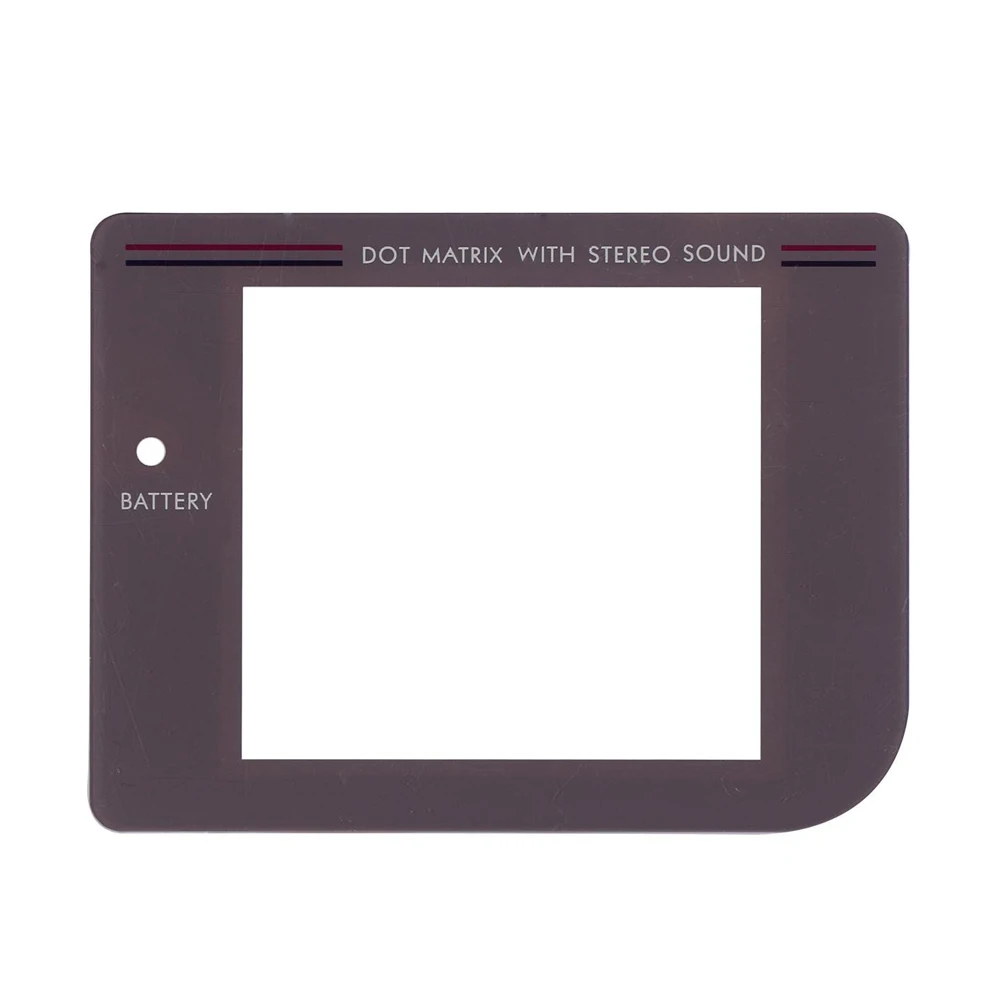 عدسة شاشة زجاجية بلاستيكية عالية الجودة لجهاز Gameboy لحماية GB مع لاصق