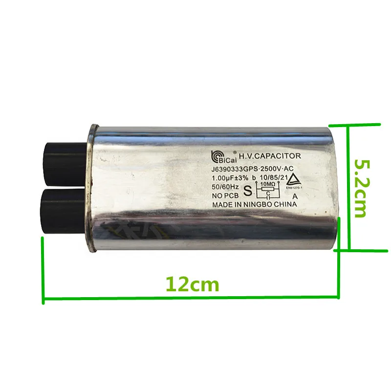 1.00uf 2500V Microwave Oven HV CH85 J6390333GPS Capacitor for panasonic Commercial Microwave Oven Capacitor Parts Accessories