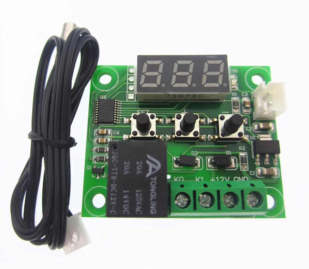 1 Chiếc W1209 Mini Bình Giữ Nhiệt Bộ Điều Khiển Nhiệt Độ Ủ Bình Giữ Nhiệt Nhiệt Độ Điều Khiển