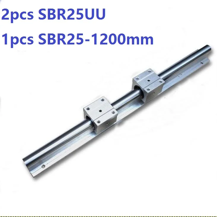 

1pcs SBR25 - 1200mm linear guide support rail + 2pcs SBR25UU linear bearing blocks cnc router