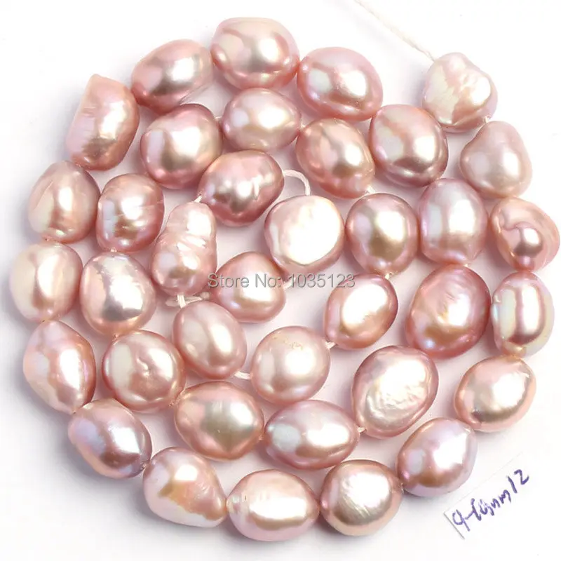 Natural 6 Color 9-10mm Multicolor Freshwater Pearl Irregular Shape Loose Beads Strand 14
