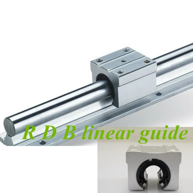 2pcs SBR10 600mm linear rail support with 4pcs SBR10UU linear guide auminum bearing sliding block cnc parts