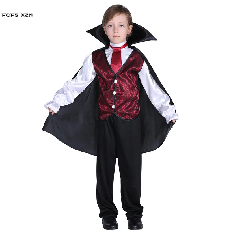 M-XL ragazzi Halloween Vampire Costumes bambini bambini morte Dracula spaventoso Cosplay carnevale Purim Masked Ball Masquerade Party Dress