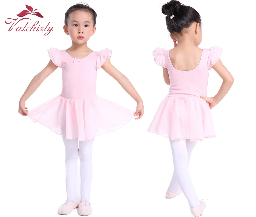 Pink Ballet Dress Kids Leotard Tutu Dance Wear Costumes Ballet Leotards for Girl Ballerina