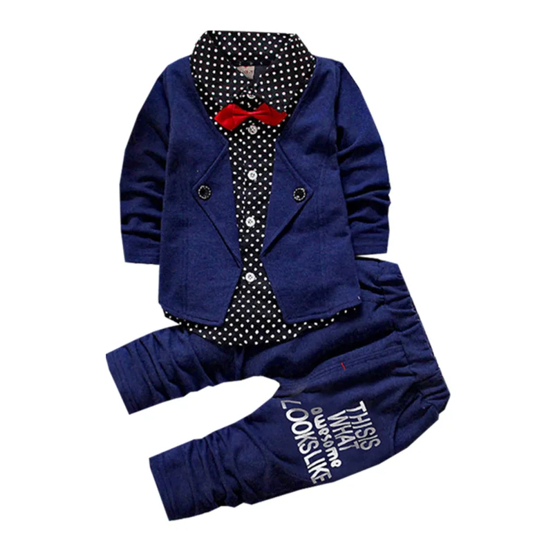 Clothing set for wedding flower boy top coat + pants deliver bow tie boys and girls 0-4 years old Beibei fashion Children\'s Wear