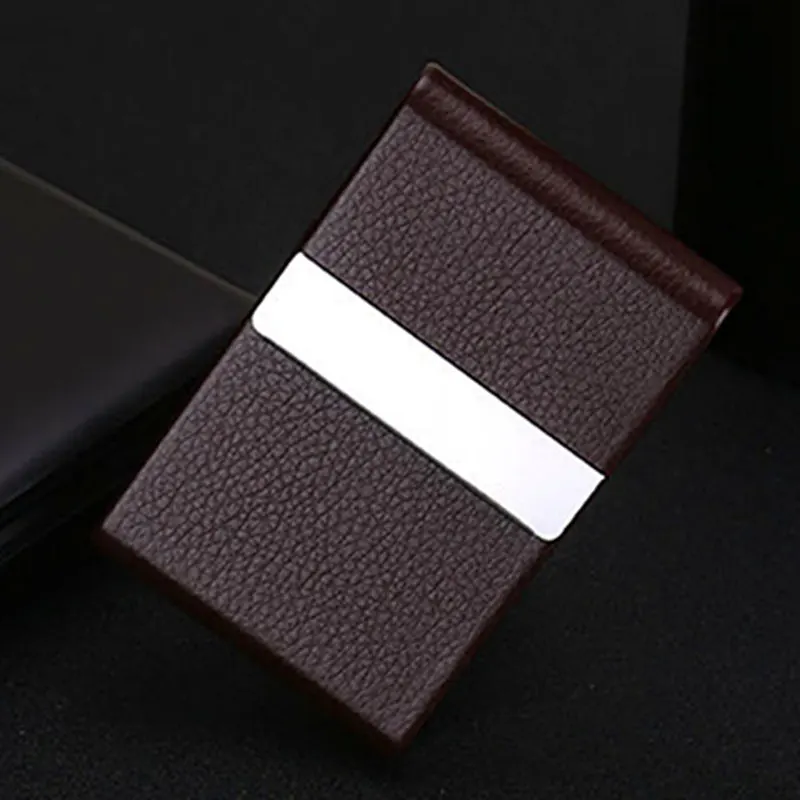 ZOVYVOL 2024 RFID ID Credit Card Holder Creative Metal Wallet Leather Business Card Holder Women Men Slim Name Card Case&