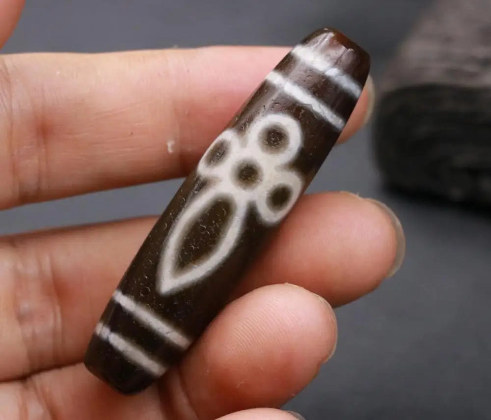 Super Treasure Tibetan Old Agate Kingkong Faqi Vajra dZi Bead Amulet Talisman Treasure LKbrother