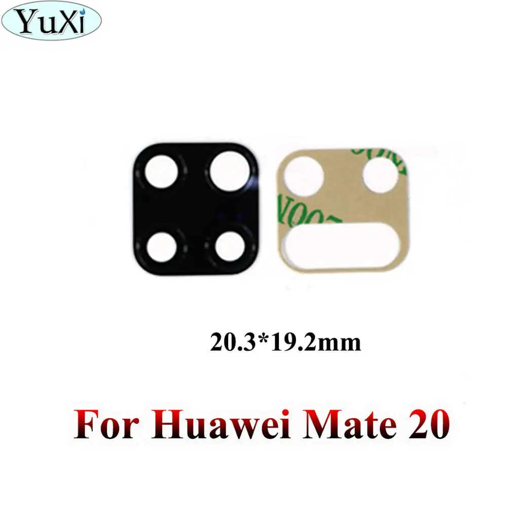 YuXi Back Camera Lens For Huawei Mate 10 20 Pro 7 8 S 20X Enjoy 5 5S 9plus Nova 3 3i Camera Glass Lens With Adhesive Replacement