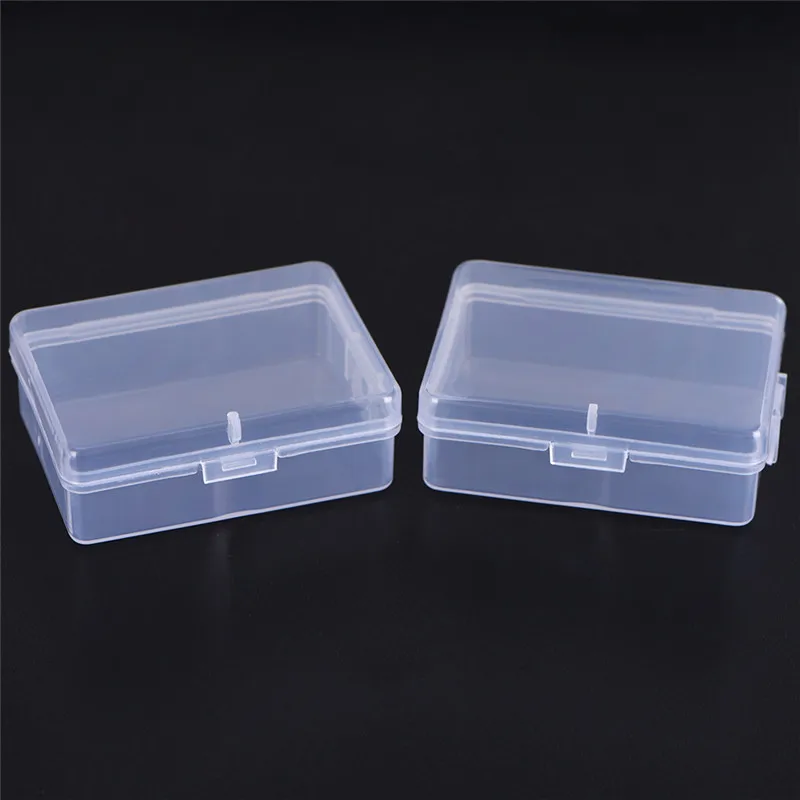 

Collection Container Case With Lid 5*6.8cm 2Pcs/pack Clear Plastic Jewelry Storage Box