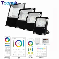 Miboxer RGB + CCT LED reflektor 10W 20W 30W 50W AC86-265V RF zdalne/sterowanie przez WiFi IP65 wodoodporne LED światła ogrodowe