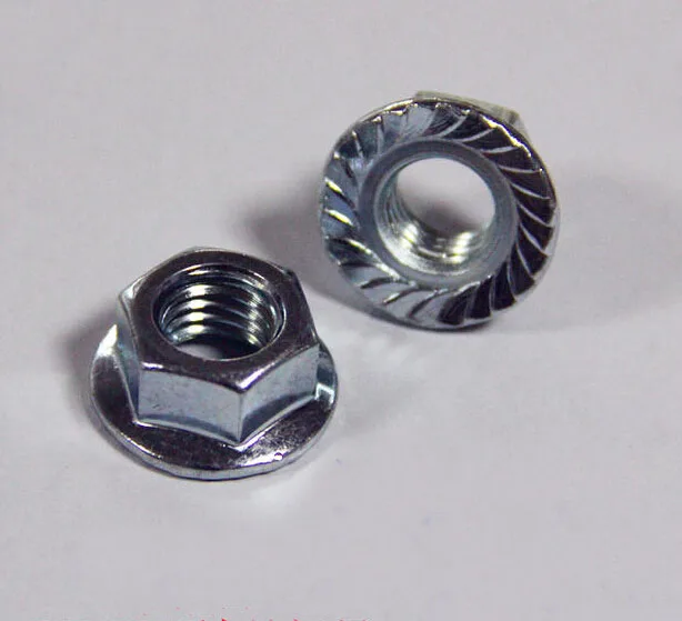 

1000pcs/lot High Quality Factory Direct Sale DIN6923 Steel with zinc M5 hex flange nut