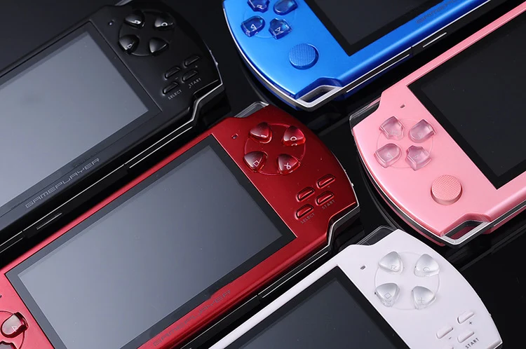 جديد مجاني مدمج 5000 لعبة، 8 جيجابايت 4.3 بوصة PMP مشغل ألعاب محمول MP3 MP4 MP5 مشغل فيديو FM كاميرا وحدة تحكم ألعاب محمولة