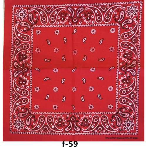 New Unisex Square scarf Hip Hop Red Paisley Bandana Headwear hand kerchief Hair Band Scarf Neck Wrist Wrap Band Headtie Gift