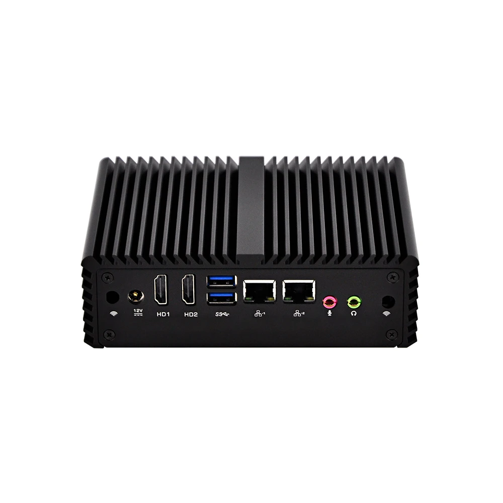 Qotom Mini PC Intel Core i3 i5 Industriële Micro PC Barebone Systeem Dual core dual lan OPNfsense Desktop Mini Computer x86