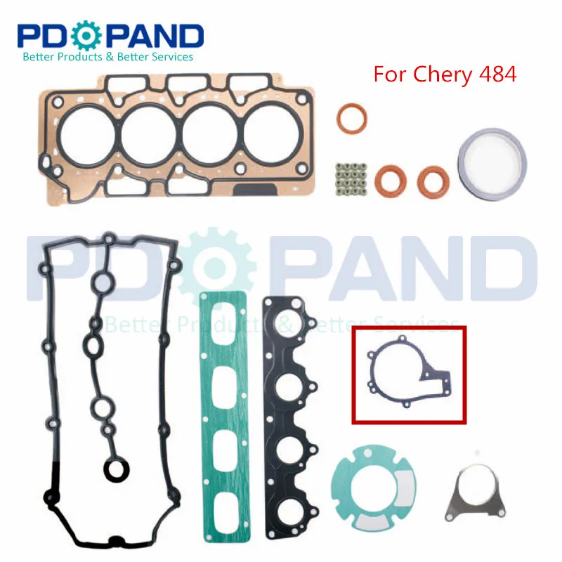 Engine Complete Gasket Set 481H-1000003-0  481J-1000003-0  for Chery 481 484