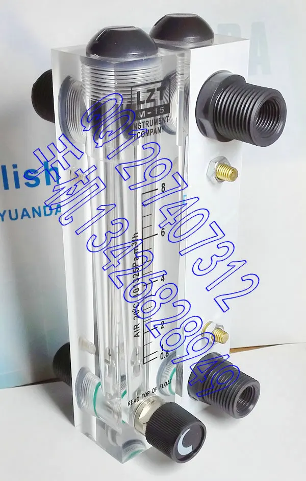 

Gas flow meter LZT-15T adjustable air panel flowmeter 0.8-8m3/h cubic meters / hour