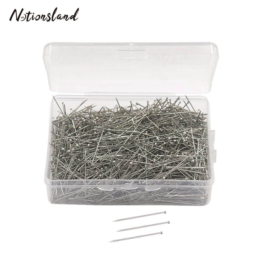 

1600pcs 26mm Head Pins Dressmaker Pins for Sewing Quilting Patchwork Dressmaking Craft Stainless Steel Pin Sewing Accessories