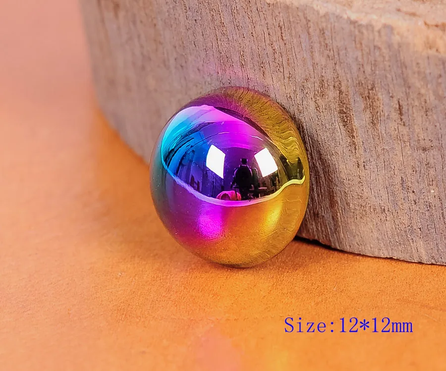 20PC Colorful Mushroom Dome Shaped Studs Rivets for Leathercraft Bag Shoes 12mm