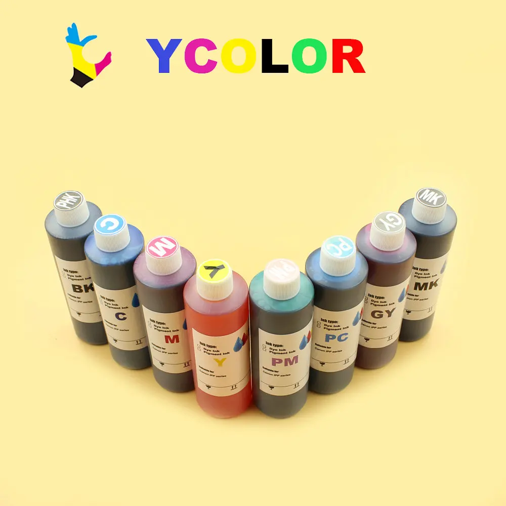 250ML/Bottle Color vivid Dye ink for Canon IPF 8000S 9000S 8010S 9010S printer for Canon PFI 701 cartridge