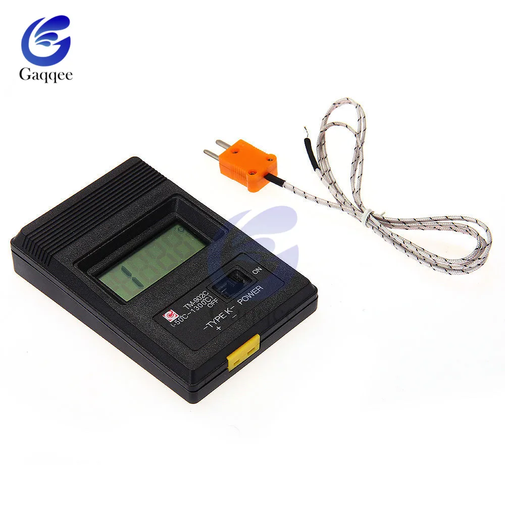 TM-902C (-50C to 1300C) Temperature Meter TM902C Digital K Type Thermometer Sensor + Thermocouple Probe detector