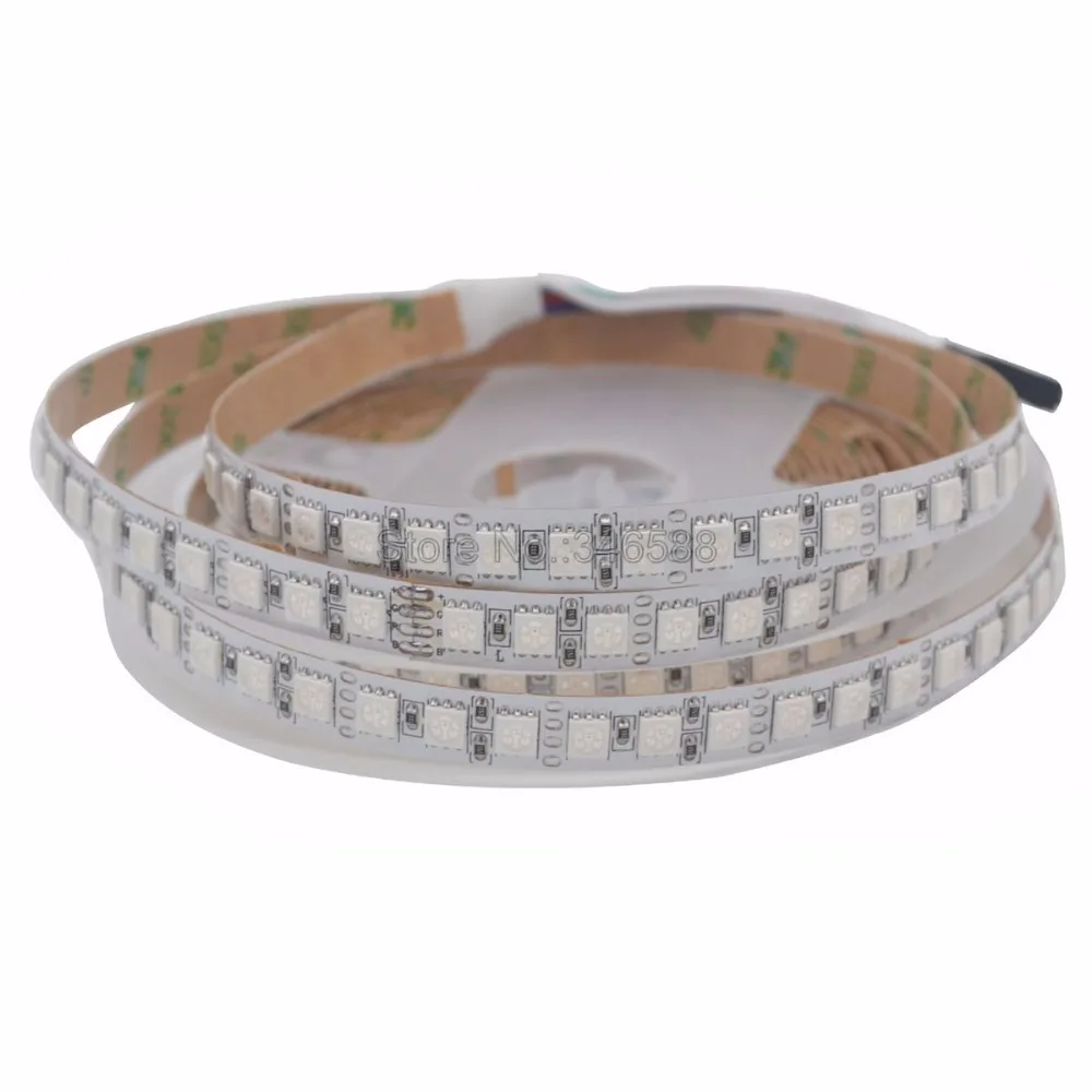 5m SMD 5050 LED Strip DC 12V 24V 120LEDs/m Flexible LED Strip Tape RGB CCT Neutral Warm Cool White 4 in 1 RGBW RGBWW IP20 IP65