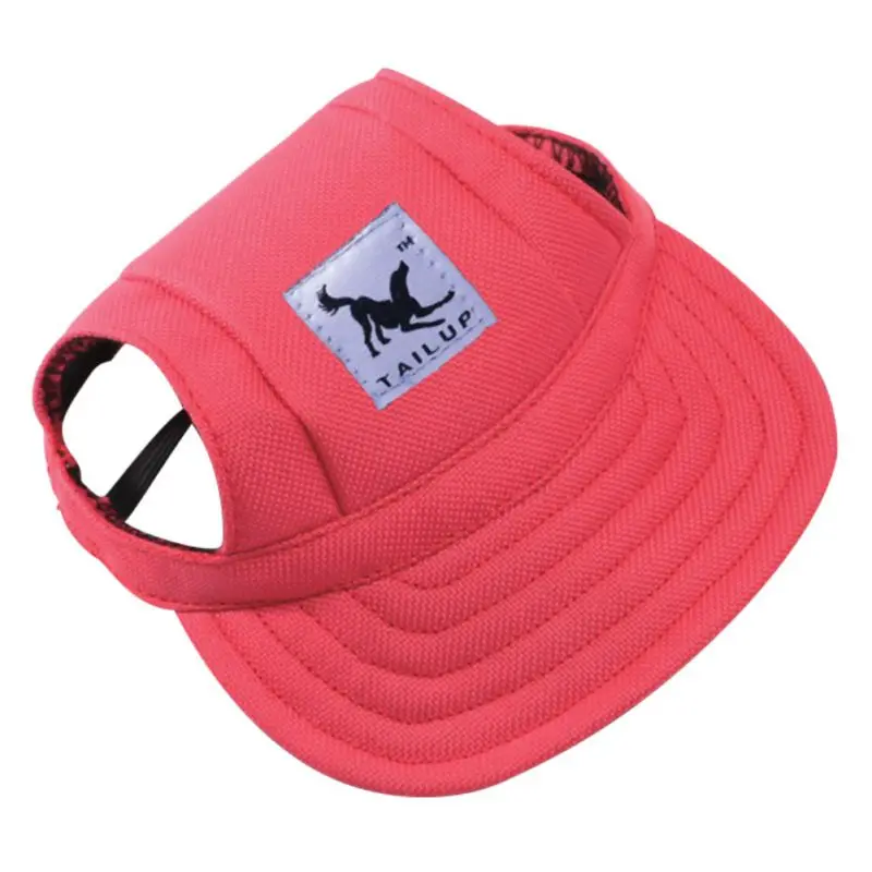 Dog Hat Summer Canvas Baseball Cap With Ear Holes Sun Hat For Small Pet Dog Outdoor Hiking Pet Products -10 Styles