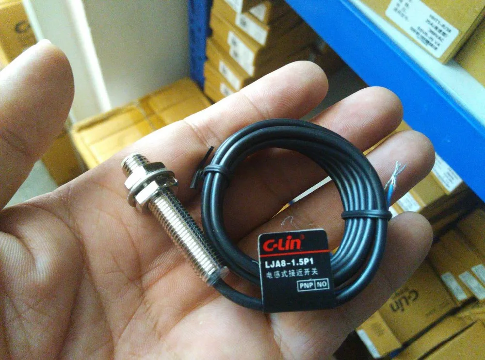 

Brand new original authentic C-Lin LJA8-1.5P1 DC three-wire PNP normally open inductive proximity switch