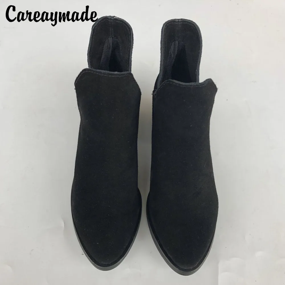 Careaymade-Genuine leather women\'s boots ankle boots fashion Cow suede snow boots warm shoes Ladies Casual boots size33-43