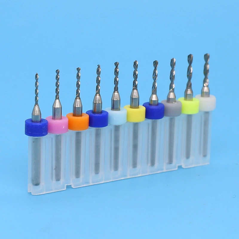 Tungsten carbide pcb drill bits micro 10pcs 1.1-2.0mm CNC router woodworking. Metal drill ,Printed circuit board drilling tool