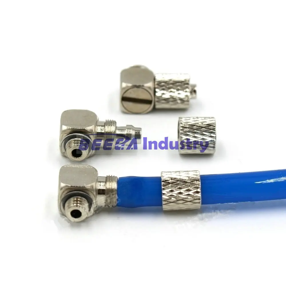 SMC Pneumatic Mini Micro Trachea Quick Coupler Thread Straight Elbow  4mm/6mm-Thread M5/M6