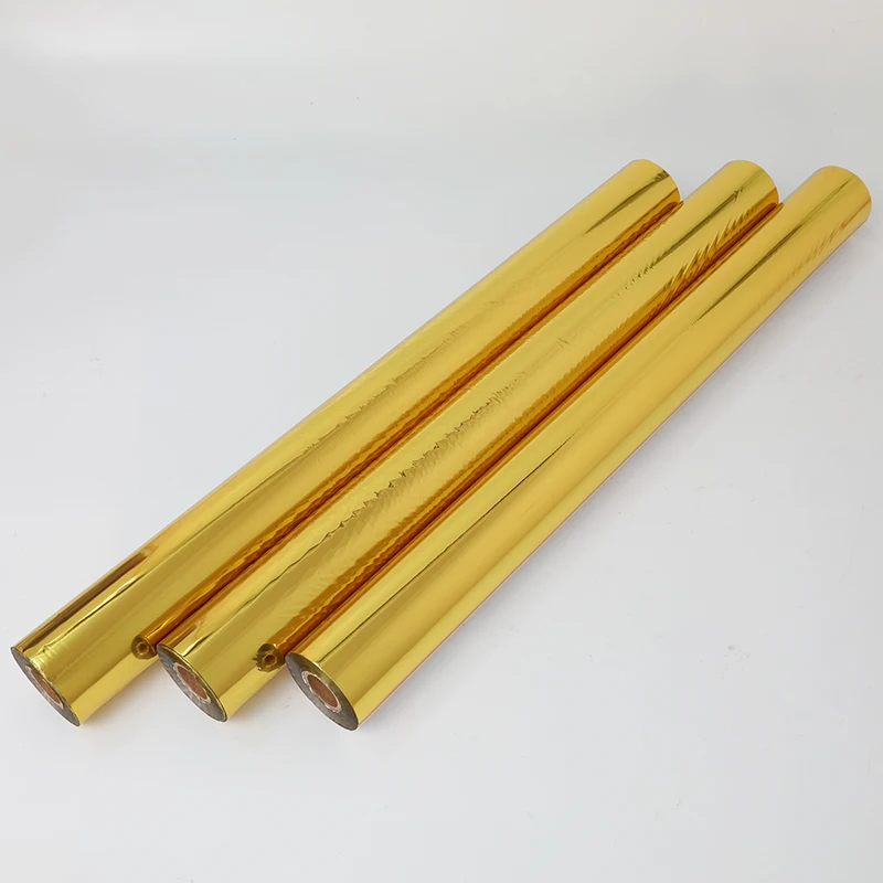 Golden Color Foil Paper Hot Stamping for Printing Fabric or PVC PP PT Film