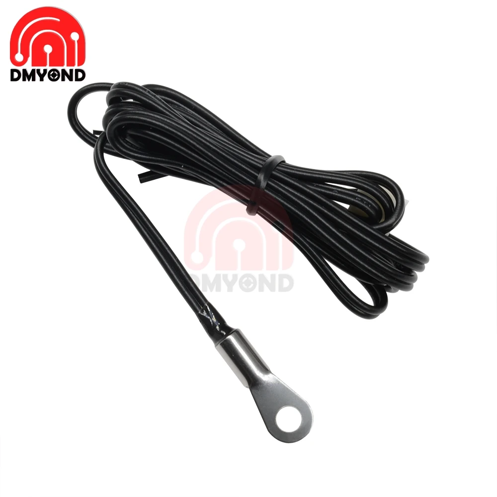 1m 100cm W1209 W1401 Waterproof NTC 10K 1% 3950 Thermistor Accuracy Temperature Sensor Wire Cable Probe Fixed Mounting Hole