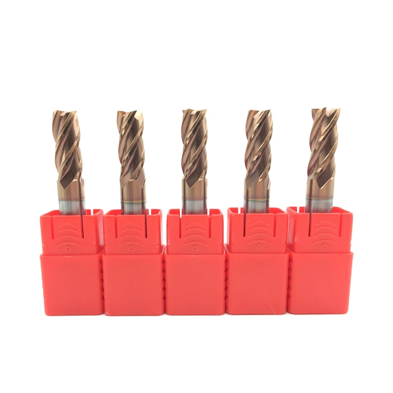 5 cái HRC60 10 mét 75L 4 Flute D10X25XD10X75L Flat End Mill Carbide Rắn Xoắn Ốc Thẳng Shank Endmill cho Gỗ CNC Cắt