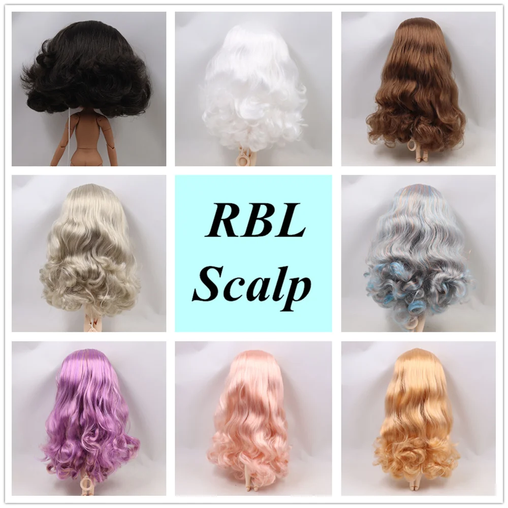 Blyth Doll RBL Scalp Wigs Best selling multiple hair color hairstyles including the hard endoconch dome with bang/no bangs gifts