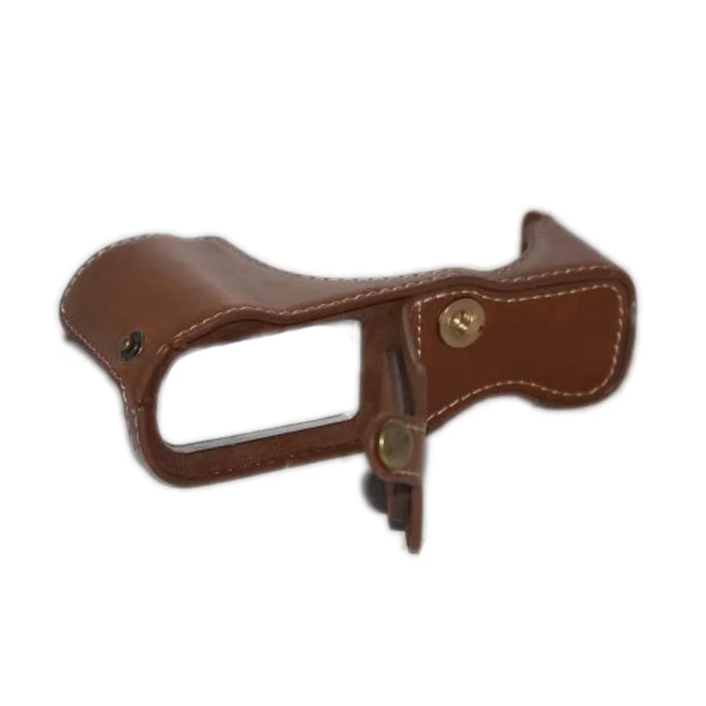 Bolso clásico de cuero PU para cámara, conjunto de media funda para Panasonic Lumix DMC-GX80 GX80 GX85, DMC-GX85