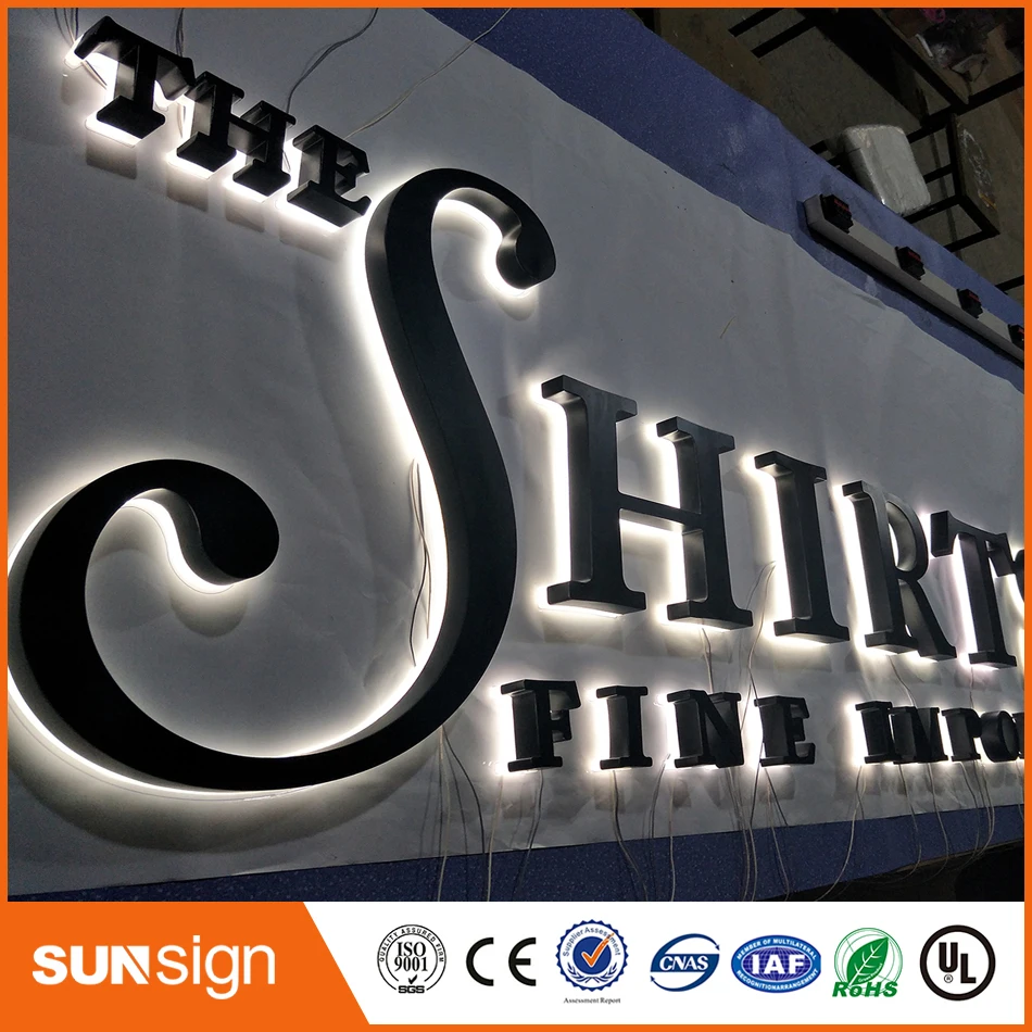 Geborsteld Rvs Led Backlit Letters Led Huisnummers