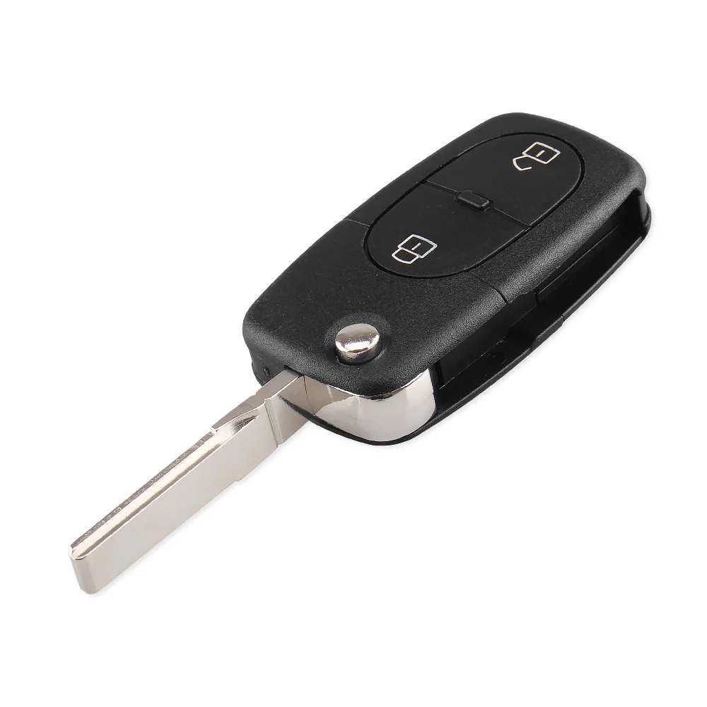 KEYYOU Car Remote Key Shell Case Fob For Volkswagen VW MK4 Golf B5 B6 Bora Passat Golf 4 5 6 CR1616 Flip Car Key Case