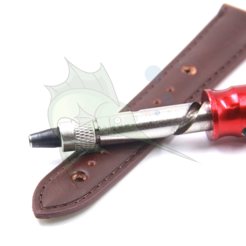 BD-2860 Leather Watch Strap Hole Punching Tool Hand-Held 1.5mm~4mm Assort Size Spring Gravitation Hole Puncher Maker Tool