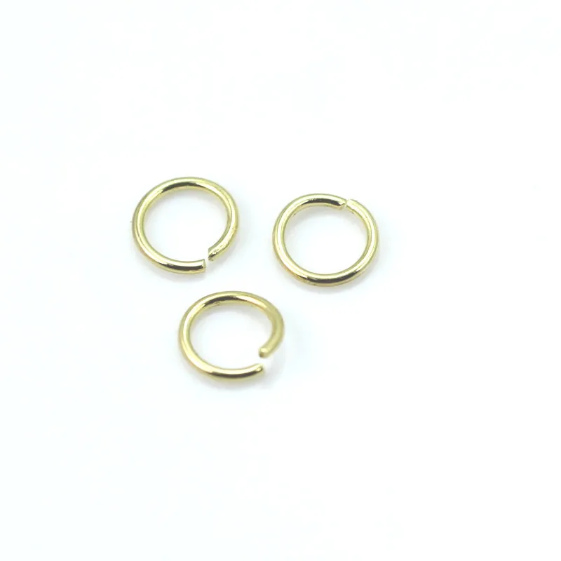 20pcs Silver and 20pcs Gold 1x8.5mm 925 Sterling Silver Jewelry Jump Rings Opened ID25633